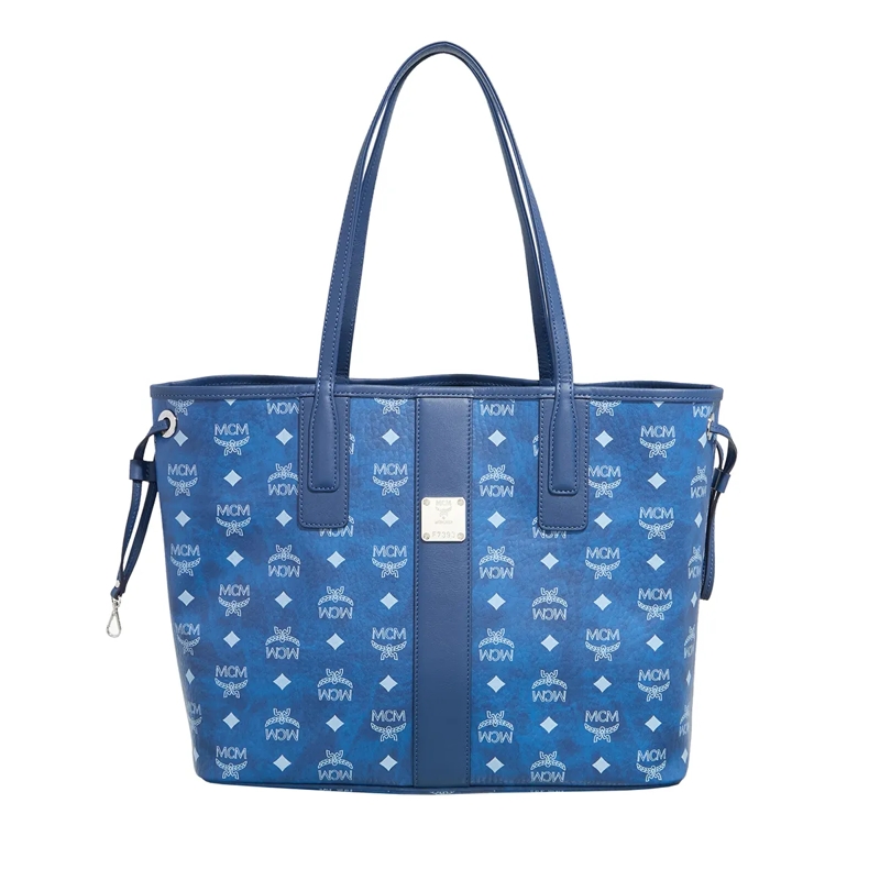 MCM Boodschappentas Liz Vi Shopper Medium Blue Visetos