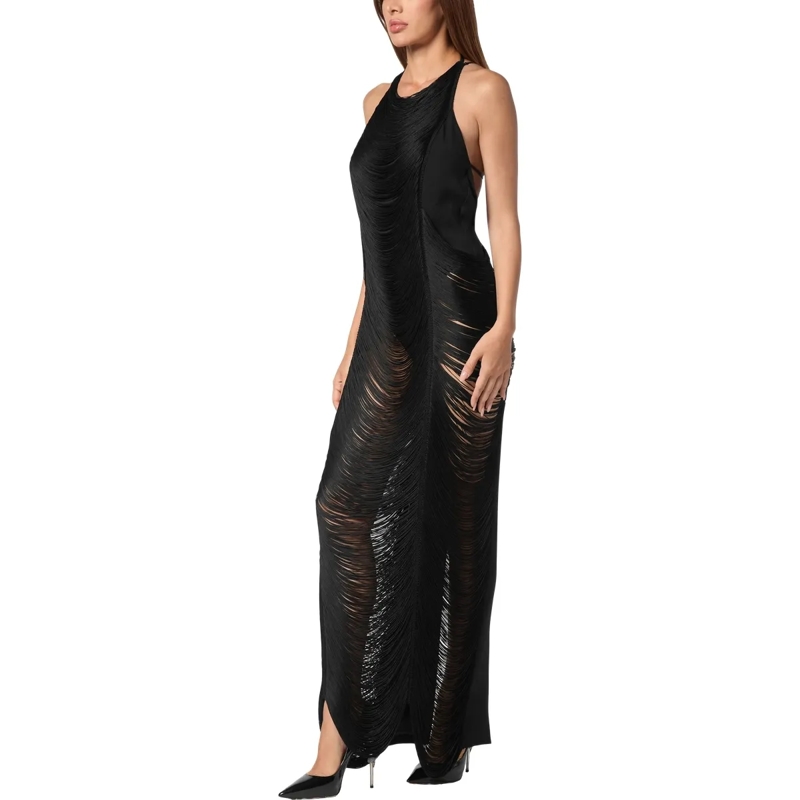 Philipp Plein Maxikleid Kleid schwarz(Image 5)