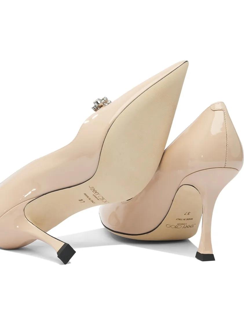 Thumbnail - Jimmy Choo Hohe Schuhe - Pointed Toe Heeled Shoes - Gr. 36,5 (EU) - in Beige - für Damen