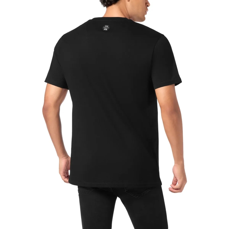 Philipp Plein T-Shirt T-Shirt Rundhalsausschnitt Ls Teddy Mit Schmuckste schwarz(Image 2)