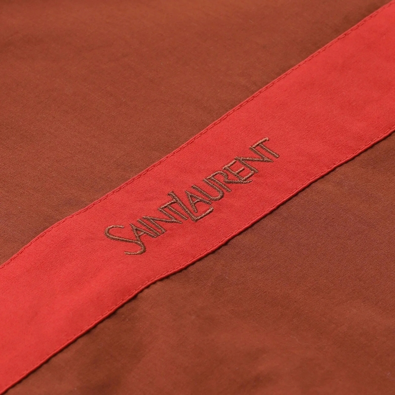 Saint Laurent Übergangsjacke Leichte Jacke mit Stehkragen braun(Image 5)