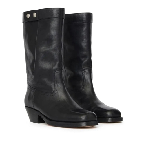 Isabel Marant Black Leather Boots Black Laars