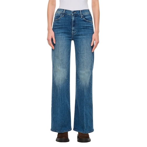 Mother Jeans The Hustler Roller Skimp Denim Pants Blue