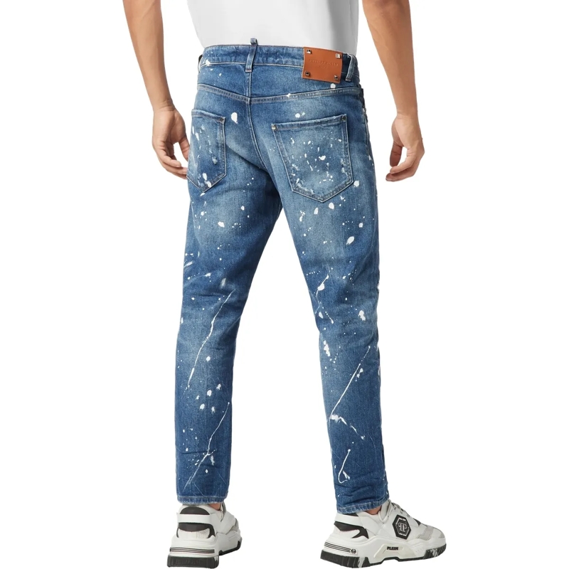 Philipp Plein Cropped-Jeans Detroit Fit jeansblau(Image 2)