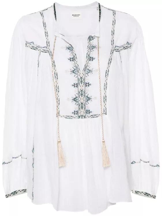 Etoile Isabel Marant - White Organic Cotton Blouse - Größe 38 - white