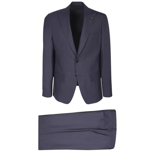 Lardini Wool Suit Blue 