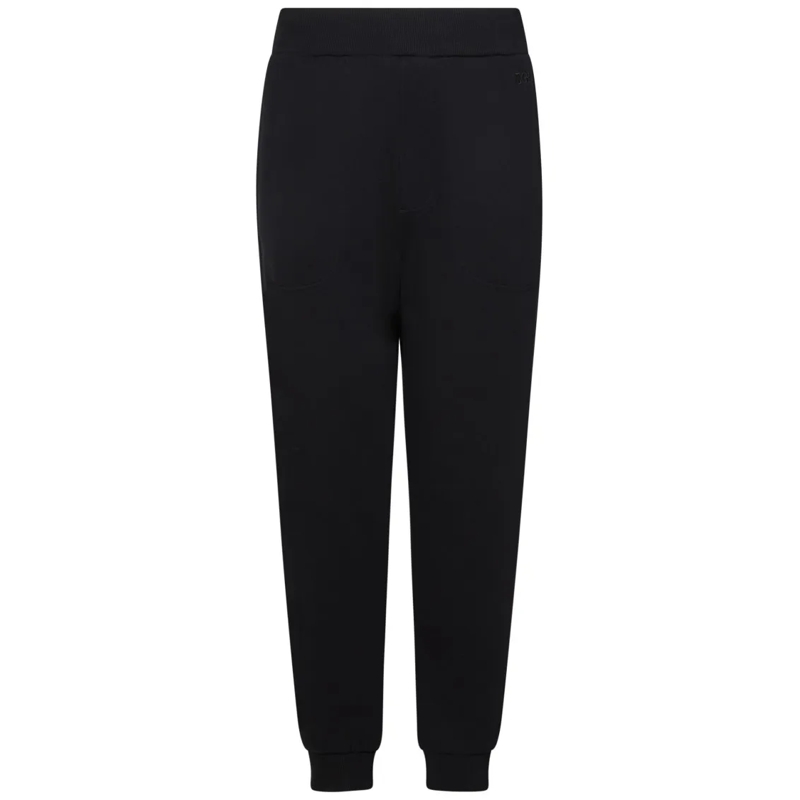 Zegna Jogginghose Black Cotton Fleece Joggers With Relaxed Fit Black