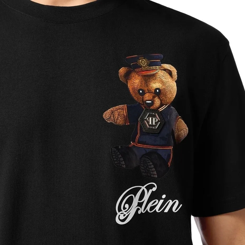 Philipp Plein T-Shirt T-Shirt Rundhalsausschnitt Ss Teddy schwarz(Image 4)