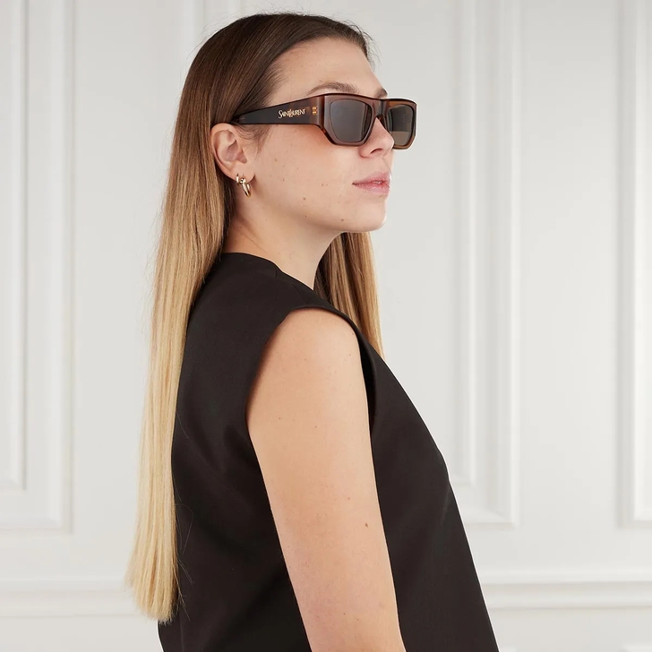 Saint Laurent SL 740-002 Brown-Havana-Brown | Lunettes de soleil display picture 3
