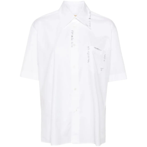 Marni Logo-Embroidered Shirt White T-shirts