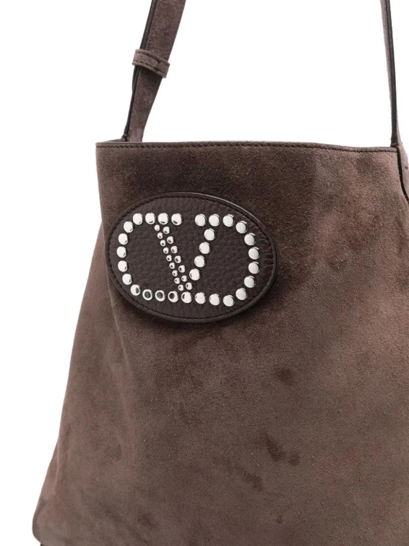 Thumbnail - Valentino Garavani Hobo Bags - Nellcote Suede Shoulder Bag - Gr. unisize - in Braun - für Damen