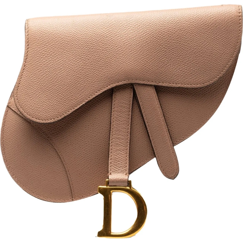 Christian Dior Schultertasche Leather Saddle Belt Bag braun