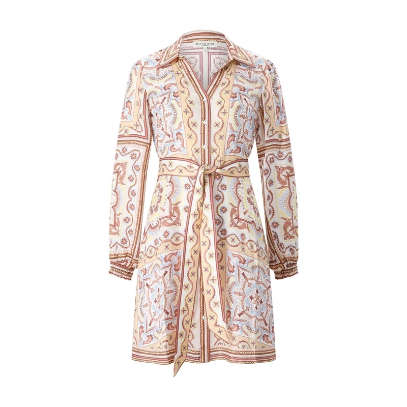 Hale Bob Minikleid Minikleid mit Seide mehrfarbig