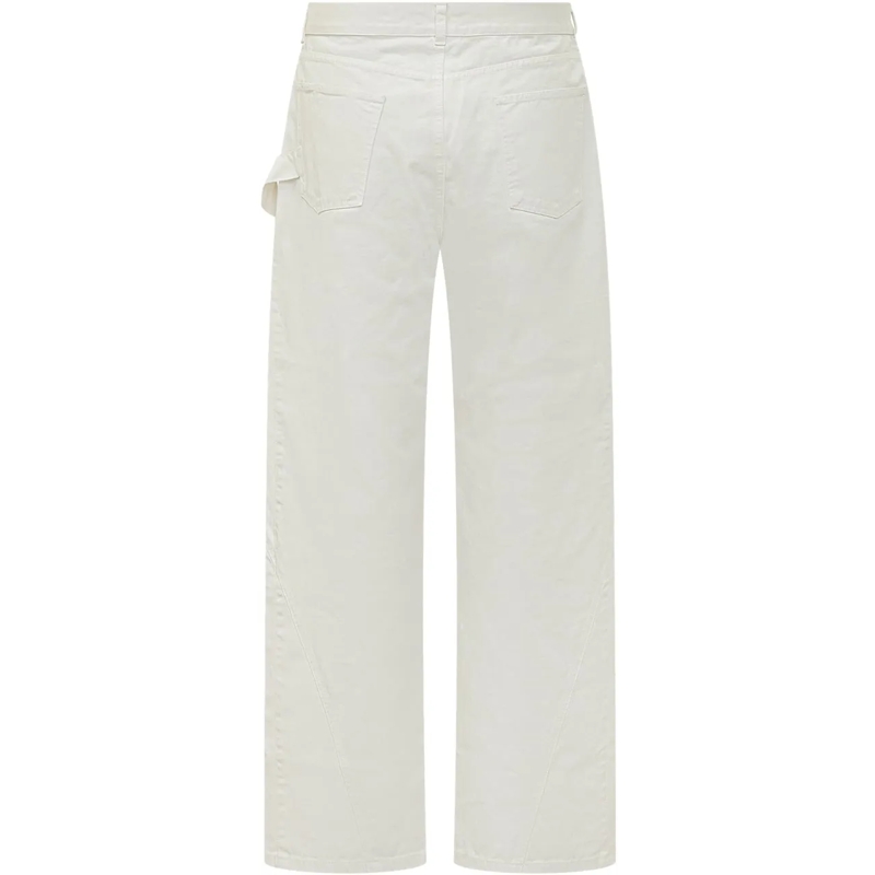 J.W.Anderson Jeans mit geradem Bein Jeans Twisted Workwear in Cotone weiß(Image 2)