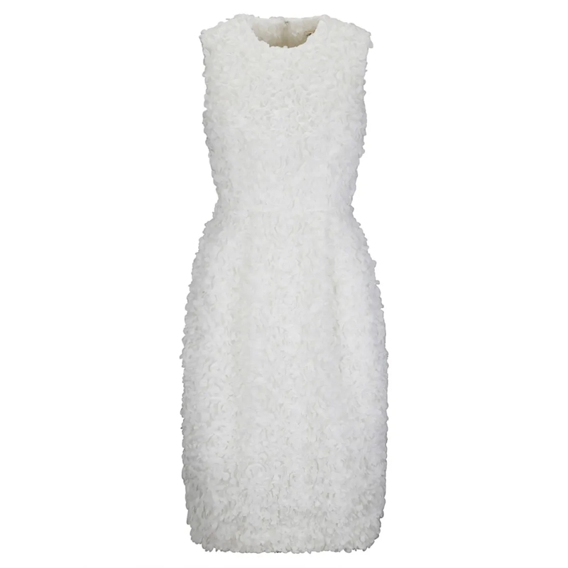 Comme des Garcons  Decorated Dress White