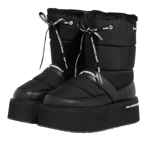 Karl Lagerfeld Jeans Winterstiefel KLJ Wedge Puffa Boot Black Leather