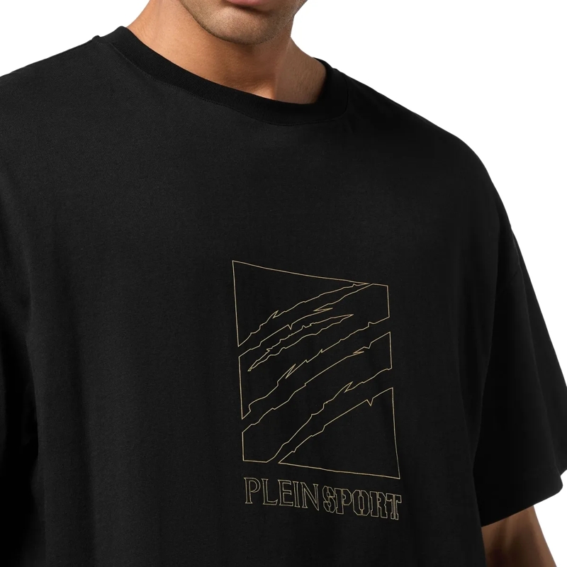 Plein Sport T-Shirt T-Shirt Rundhalsausschnitt Ss Scratch schwarz(Image 5)