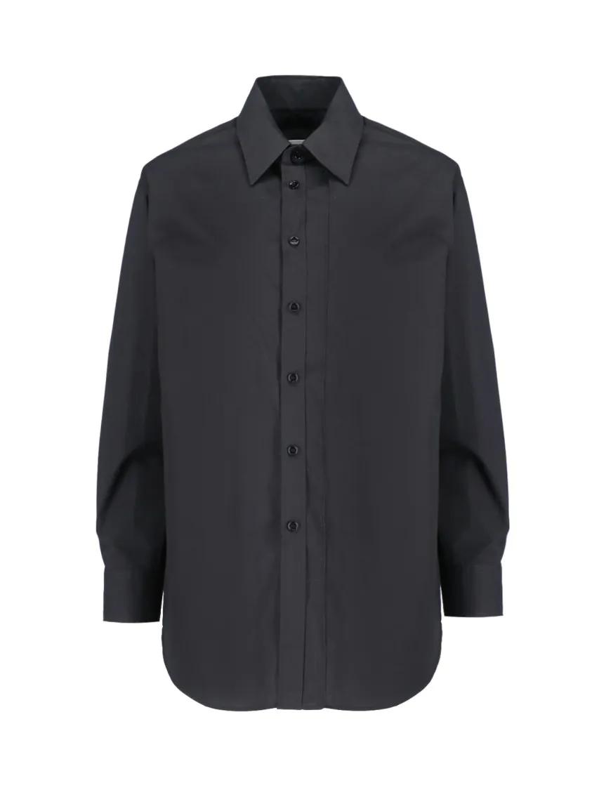 Thumbnail - MM6 Maison Margiela - Classic Shirt – Black - Größe 42 - schwarz