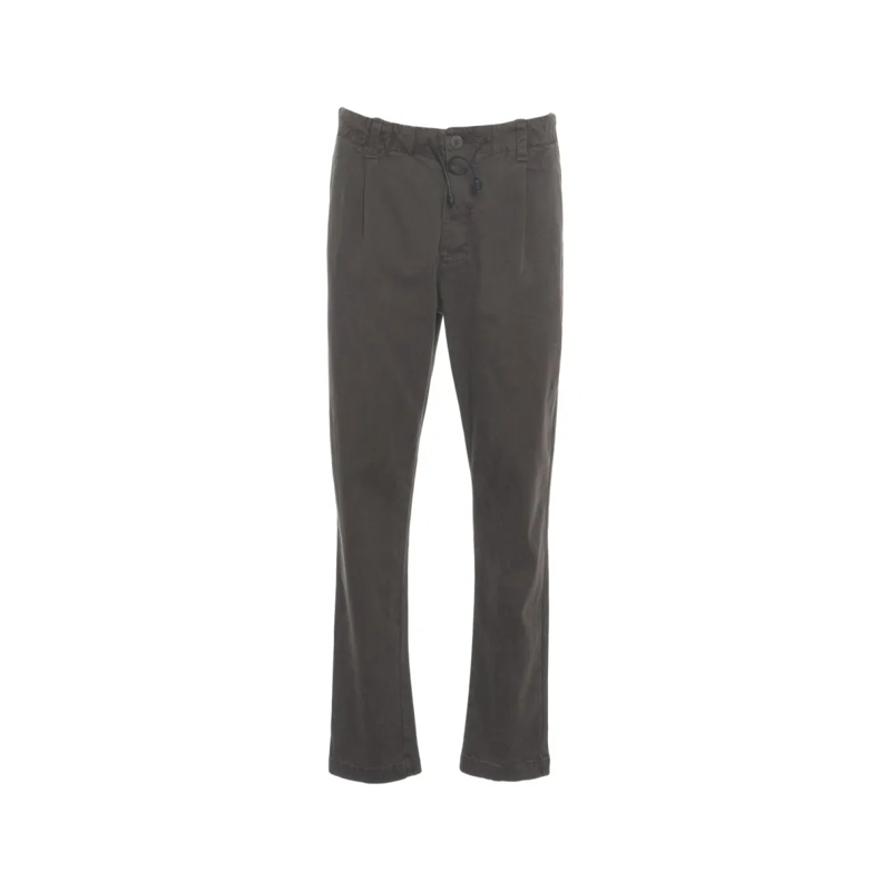 Transit Pantalon de costume Relaxed Fit Trousers With Classic Pleats And Draws Grey