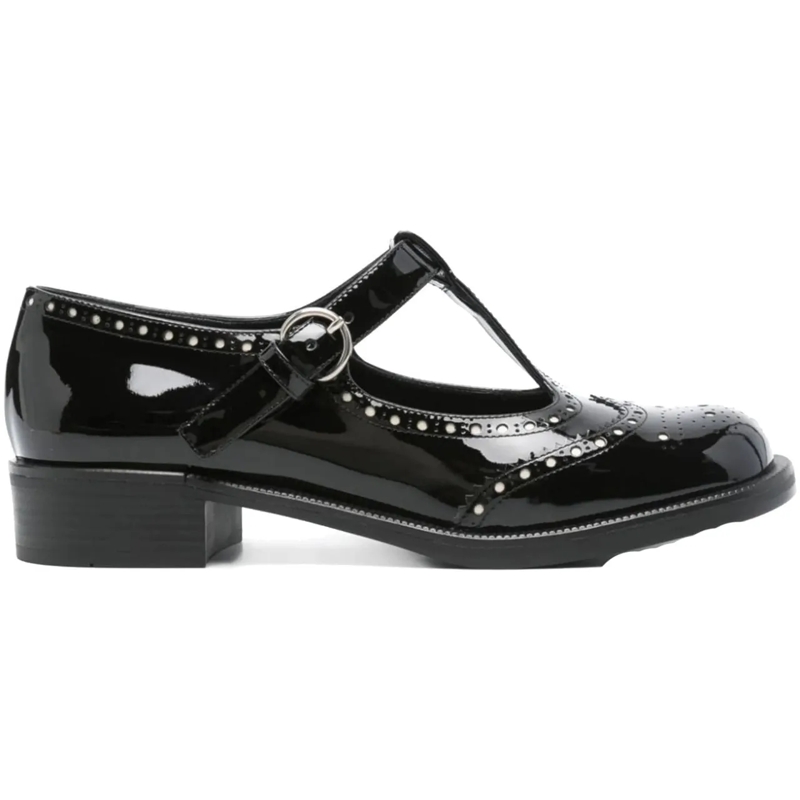 Miu Miu T-shirt Miu Miu Leather Mary Jane schwarz