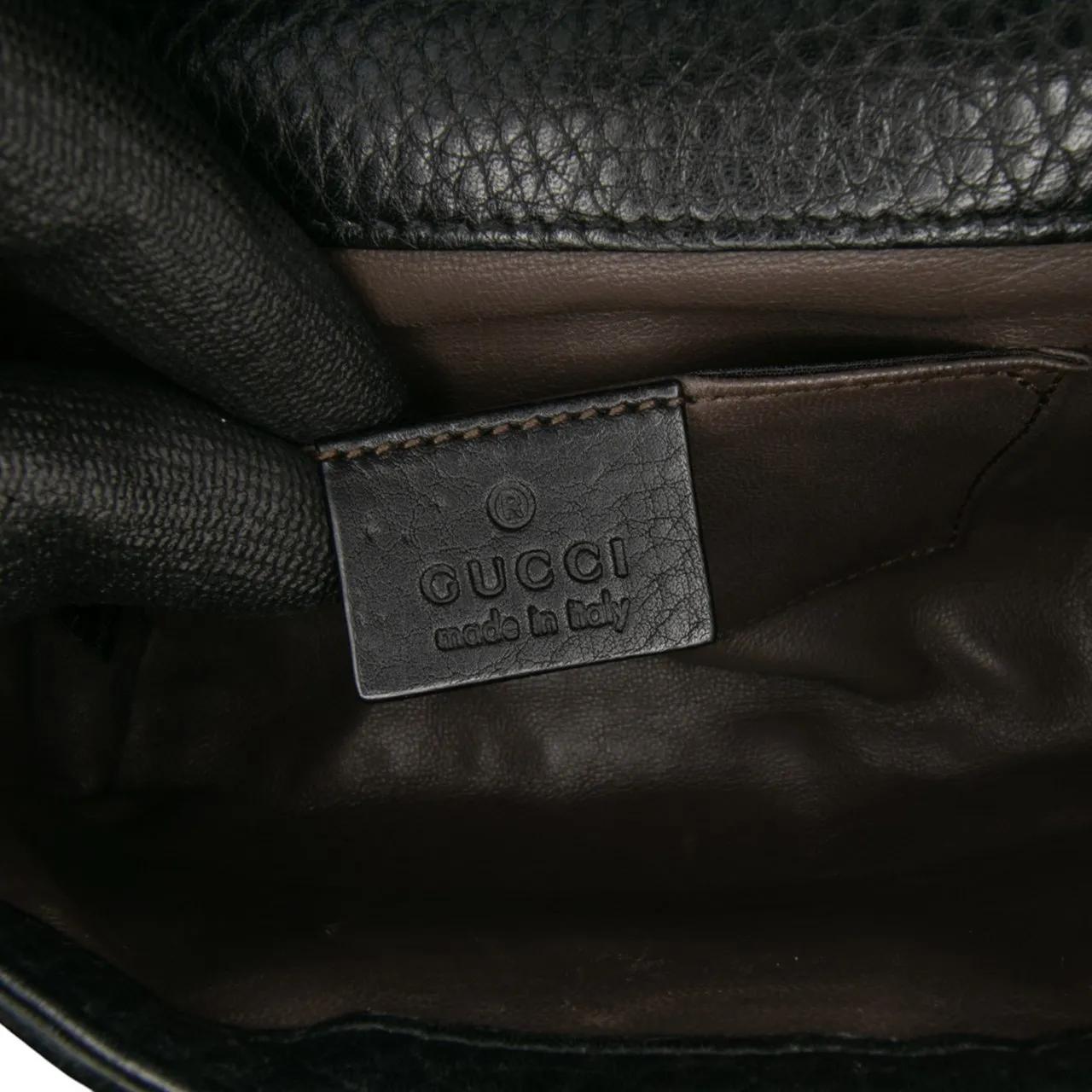 Thumbnail - Gucci Hobo Bags - Small Leather Studded Miss Bamboo Crossbody - Gr. unisize - in Schwarz - für Damen