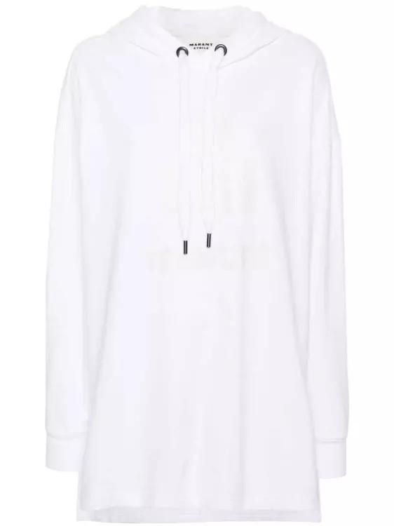 Etoile Isabel Marant - Shannon Logo-Printed Hoodie - Größe 38 - white