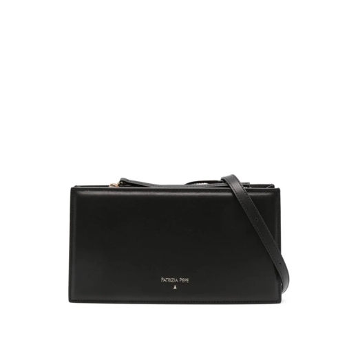 Patrizia Pepe Schultertasche Small Shoulder Bag With Logo Black