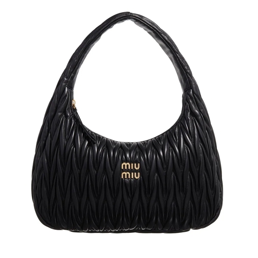 Miu Miu Schultertasche Nappa Leather Shoulder Bag Black