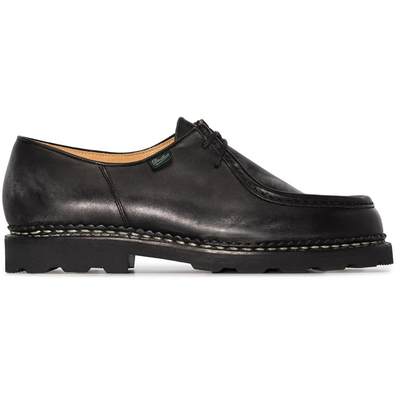 Paraboot Claquettes Flat Shoes Black schwarz
