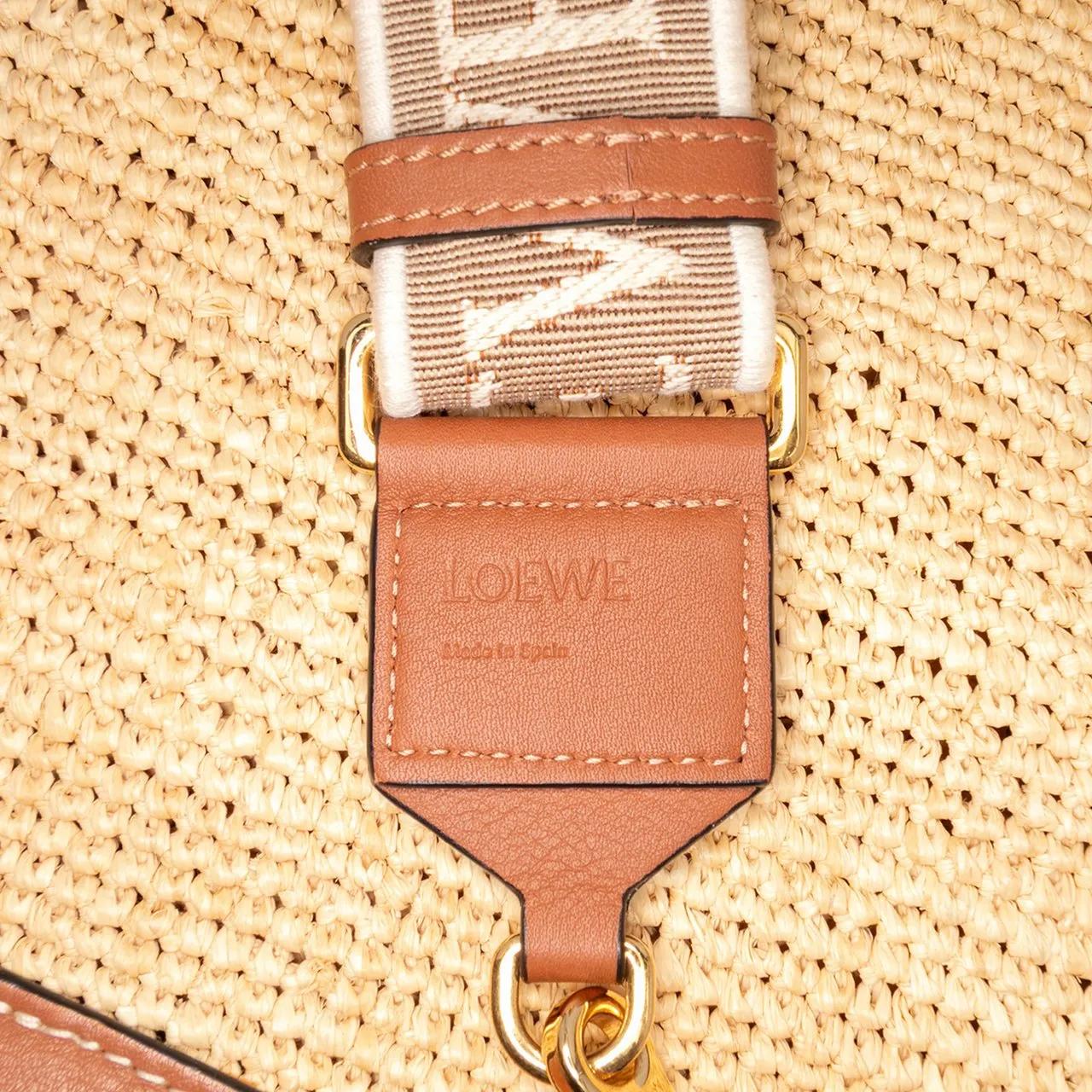 Thumbnail - Loewe Hobo Bags - Mini Raffia Slit Satchel - Gr. unisize - in Braun - für Damen