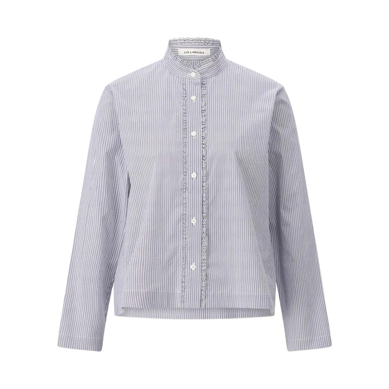 Lis Lareida Blouse Gestreifte Bluse Clarissa Blau