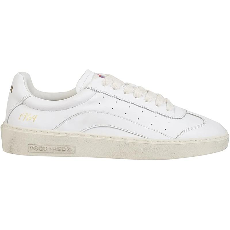 Dsquared2 Low-Top-Sneaker Riders Lace-up Low Top Sneakers White weiß