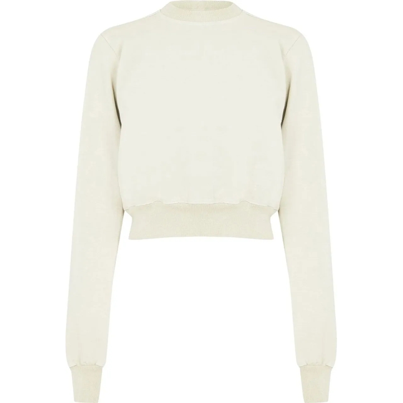 Rick Owens T-Shirt Pearl Cropped Sweatshirt grau