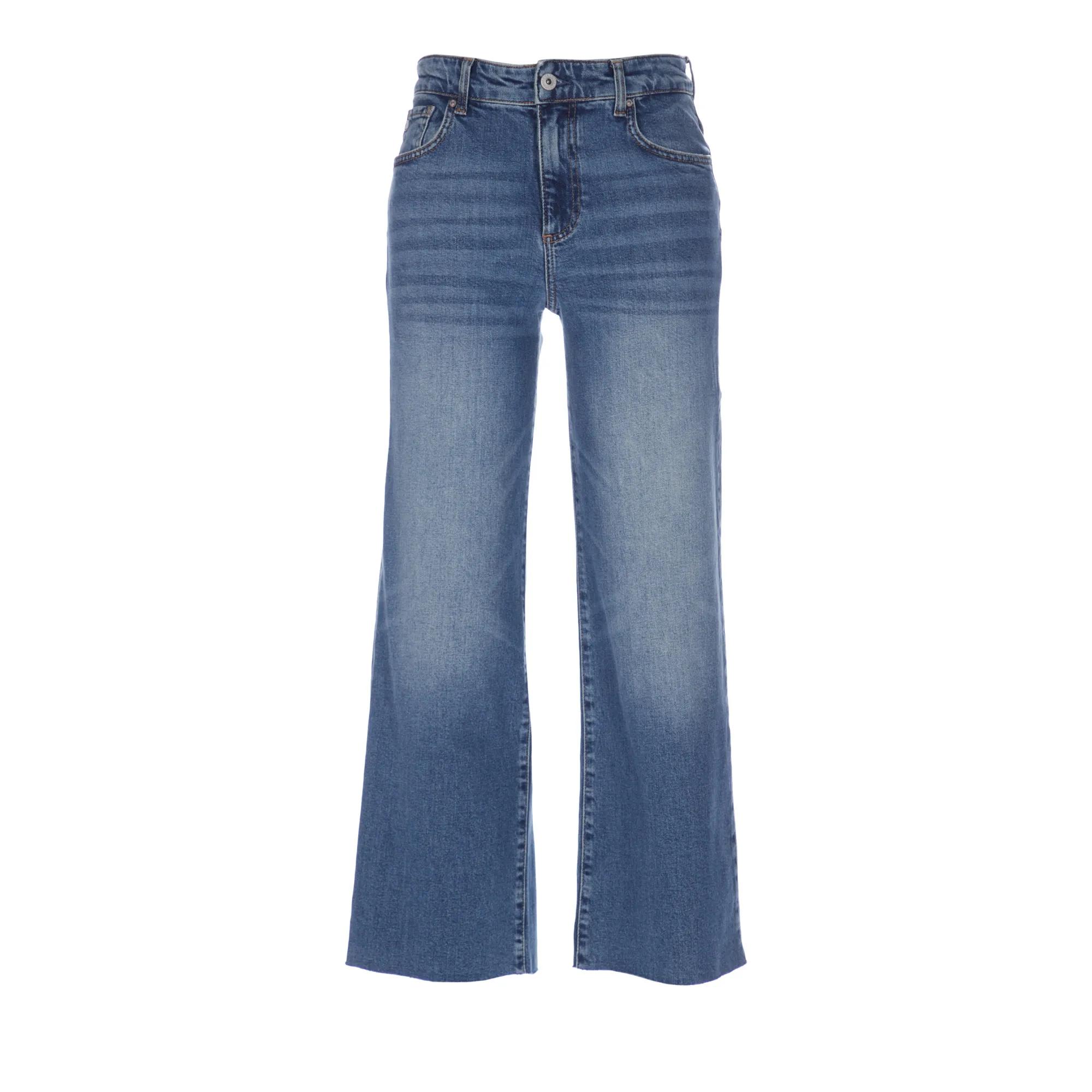 Thumbnail - Adriano Goldschmied - Saige Wide Leg Crop - Größe 32 INCH - blau