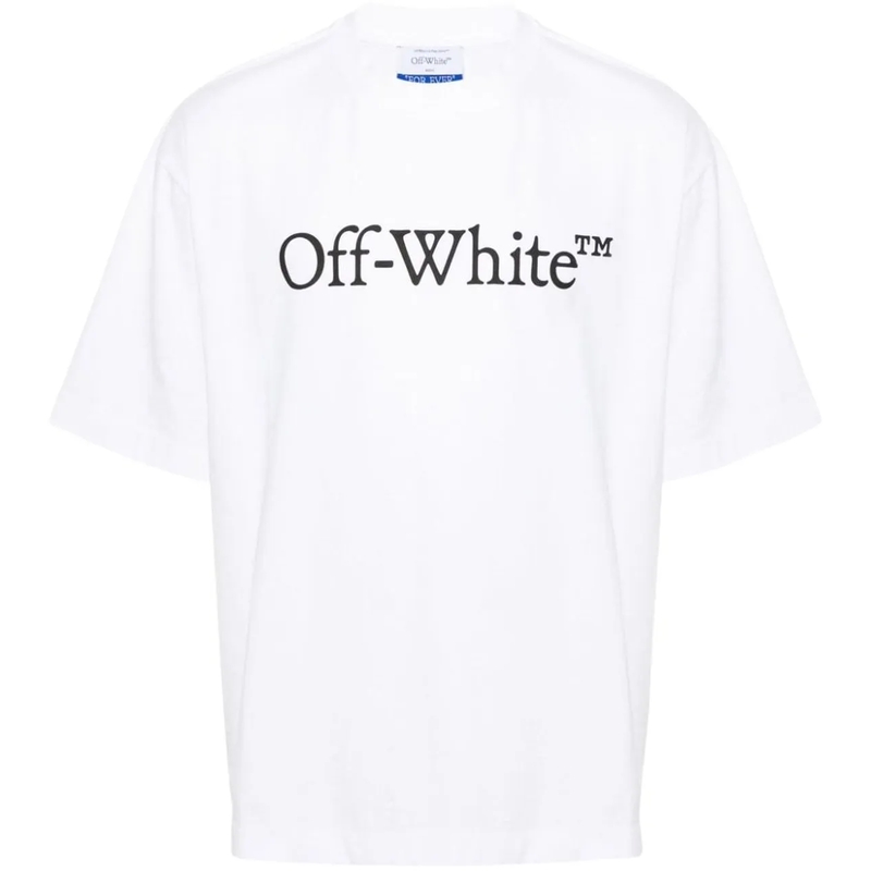 Off-White T-shirt Oversized T-Shirt With Contrasting Logo Print White(Image 10)