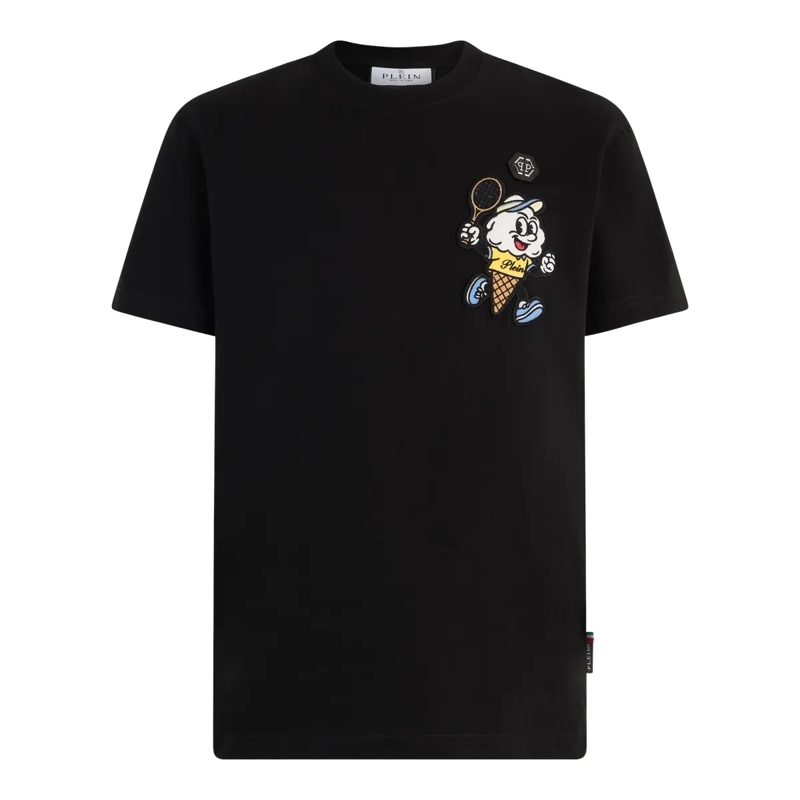 Philipp Plein T-Shirt Round Neck T-Shirt Gelato Monsters schwarz