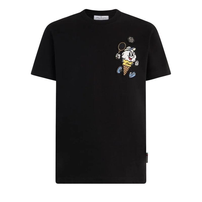 Philipp Plein T-Shirt Round Neck T-Shirt Gelato Monsters schwarz