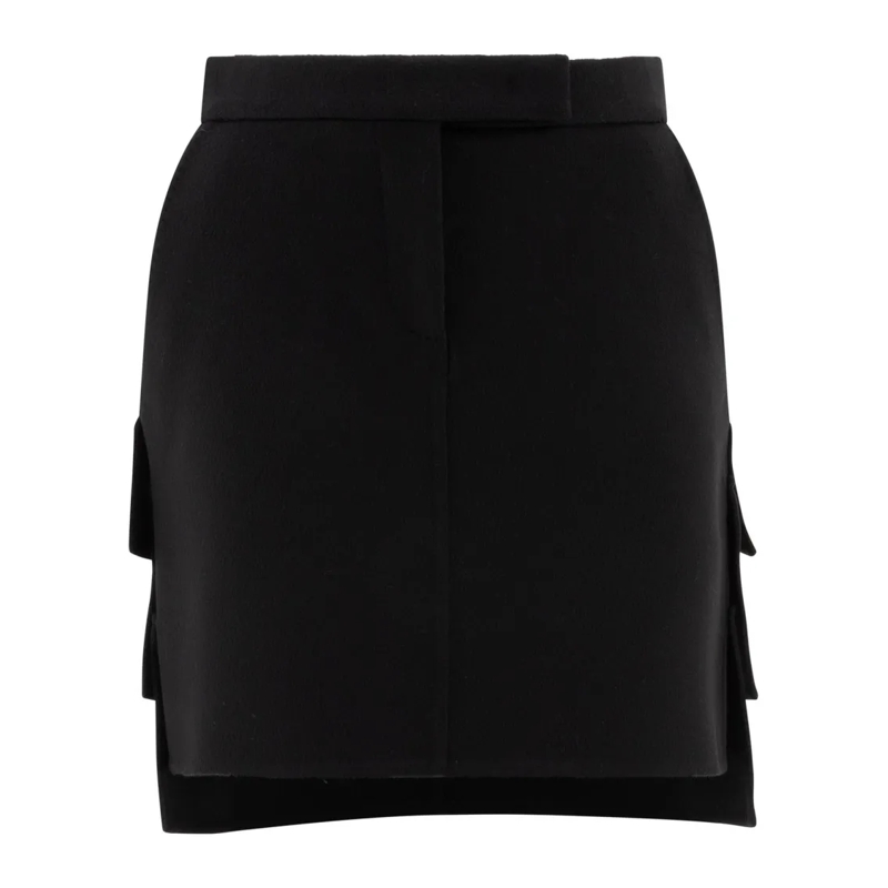 Max Mara Minirock Camelwool Miniskirt Black