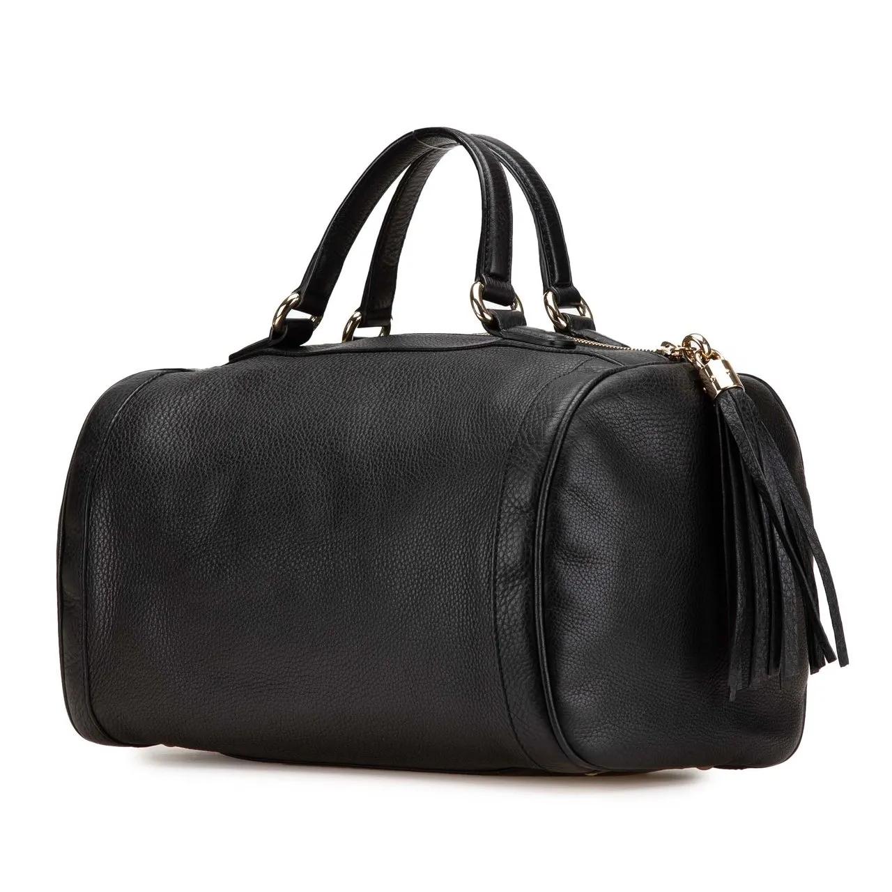 Thumbnail - Gucci Crossbody Bags - 2000-2015 Medium Pebbled Calfskin Soho Boston Bag - Gr. unisize - in Schwarz - für Damen