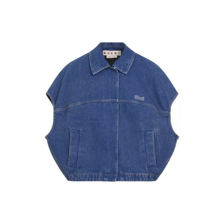 Marni - Blue Cotton Jacket - Größe 42 - blue