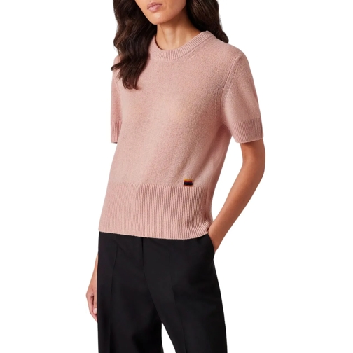 Paul Smith  Pull Rose manches courtes Cachemire W1R 475N N1105 rose