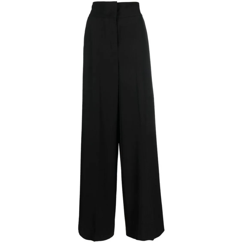 Maria Vittoria Paolillo  Black Cotton Trousers Black