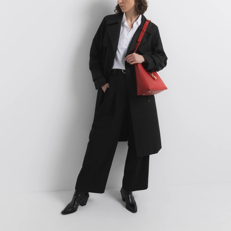 Furla Hobo Bag Furla Goccia S Hobo Red(Image 2)