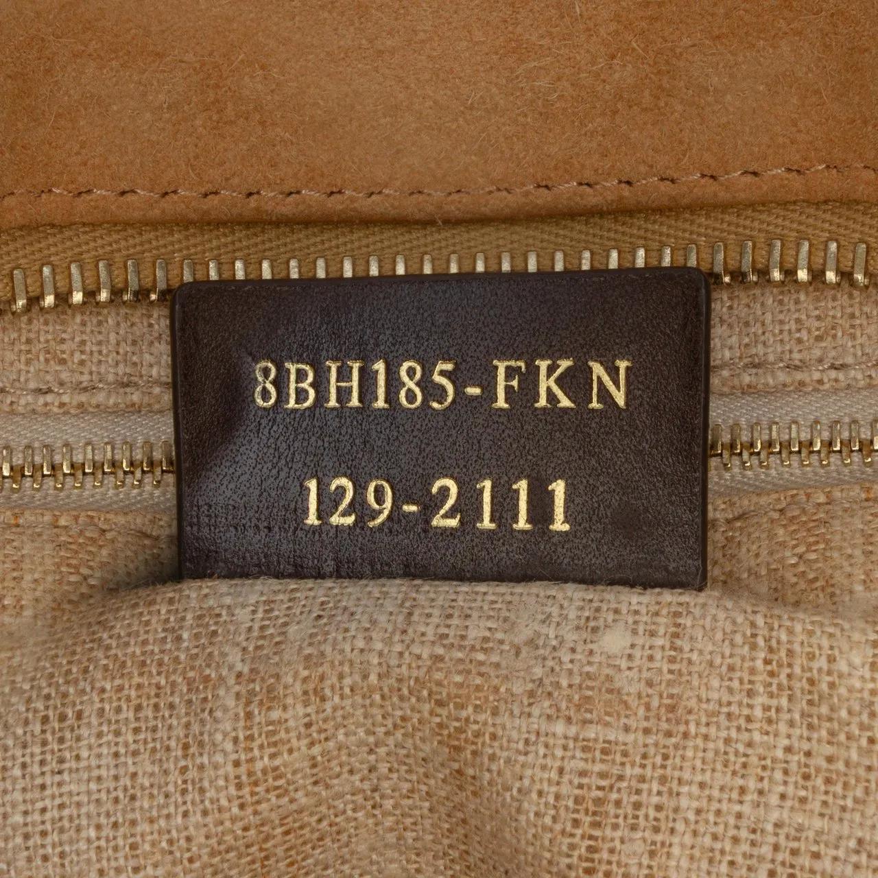 Thumbnail - Fendi Shopper - Medium Pequin Canvas Roll Tote - Gr. unisize - in Braun - für Damen