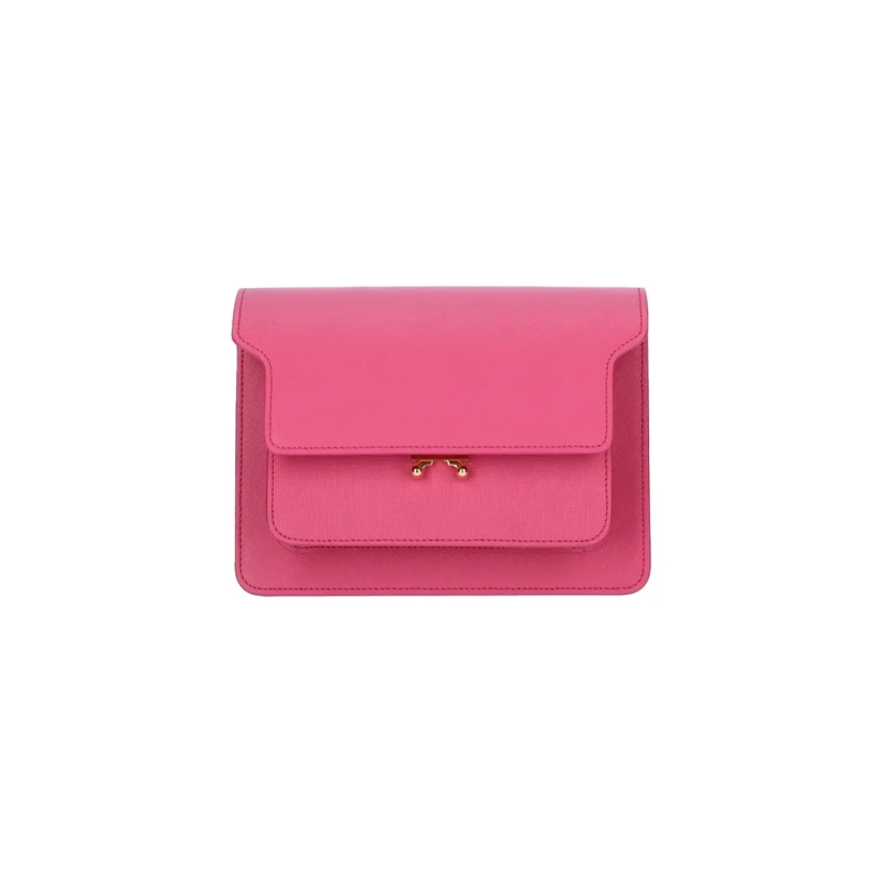 Marni Schultertasche "Trunk" Medium Shoulder Bag – Pink Pink