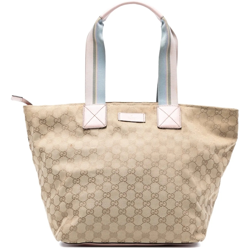 Gucci Shopper GG Canvas Web Tote braun