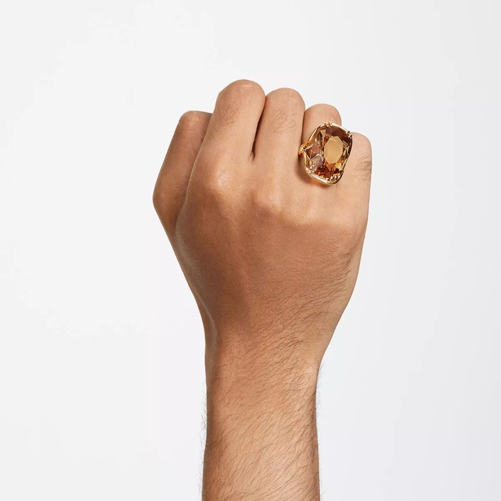 Swarovski Harmonia cocktail Oversized crystal Gold | Cocktail Ring