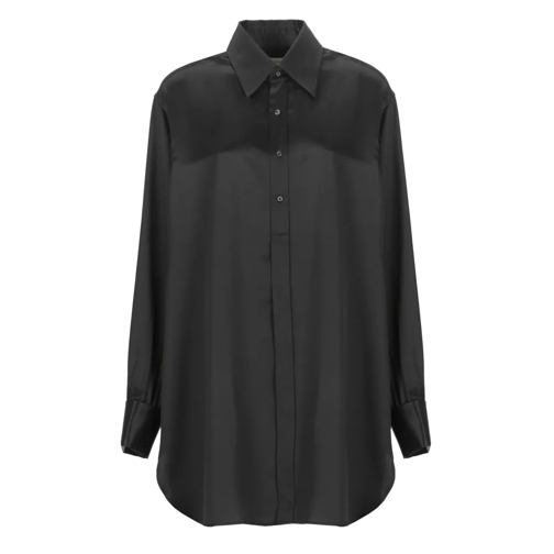 Maison Margiela Mini Jurken Silk Shirt Black