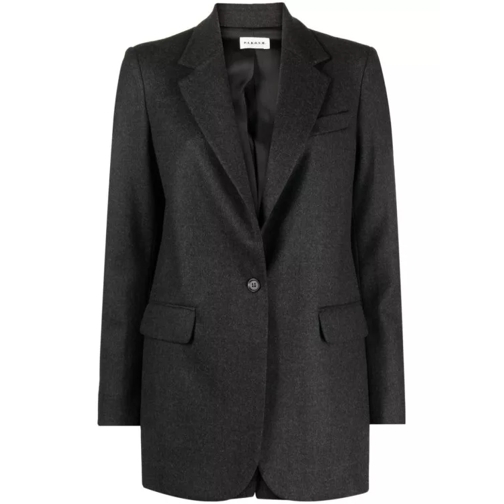 P.A.R.O.S.H. Lowell Single-Breasted Blazer Black 