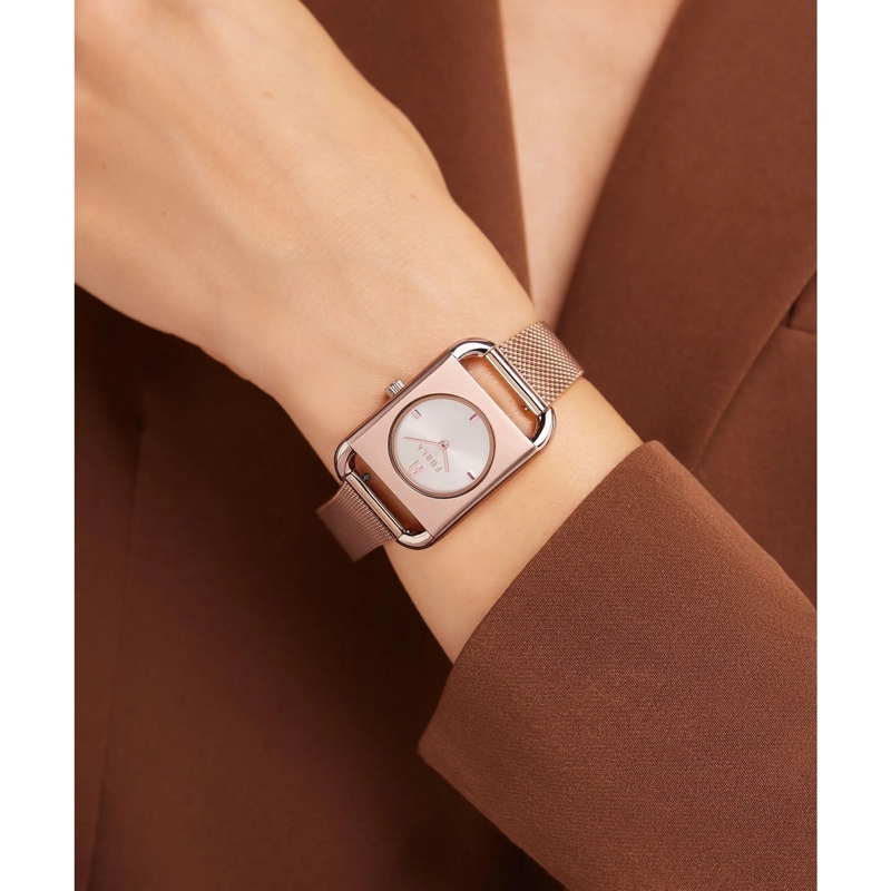 Furla Quarzuhr Analoguhr Furla Arco Square rosa(Image 2)